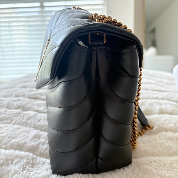 Saint Laurent YSL Small Loulou Chain Leather Shoulder Bag - Picture 7 of 16